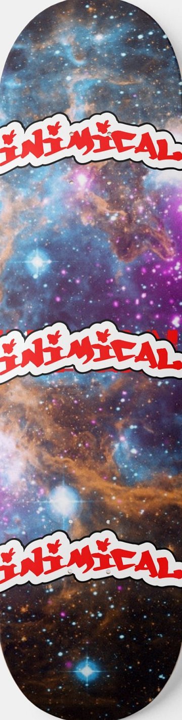 Cosmic Nebula skateboard deck