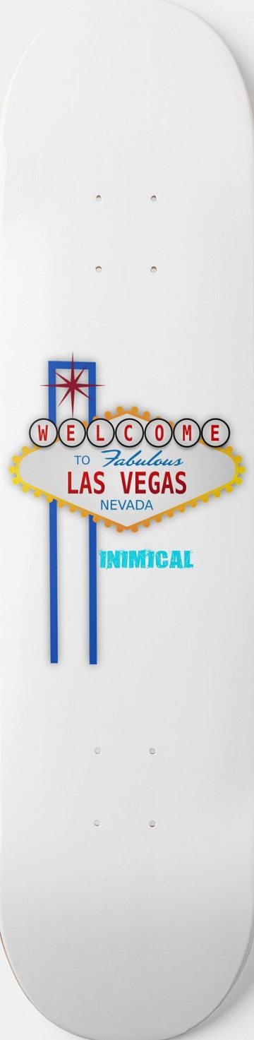 Welcome To Fabulous Las Vegas Sign skateboard deck