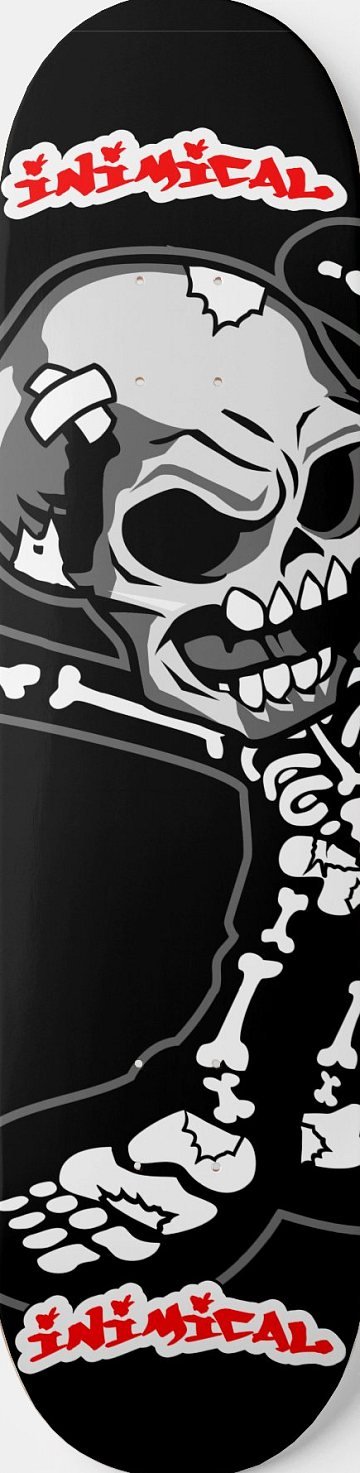 Skull Skeleton skateboard deck