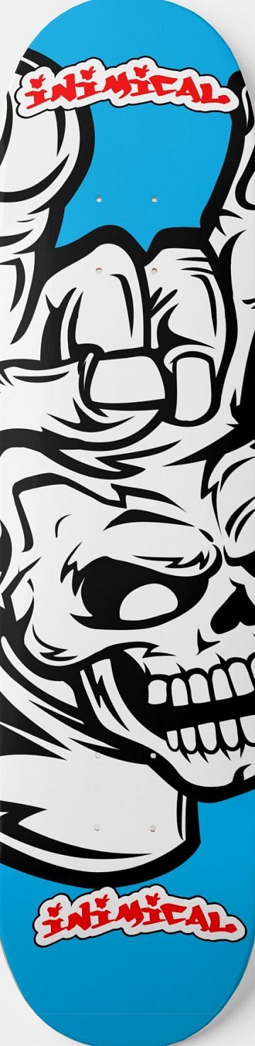 Skull Fingers skateboard deck