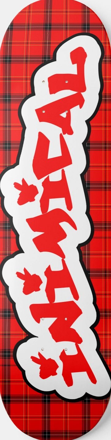 Scottish Plaid skateboard deck