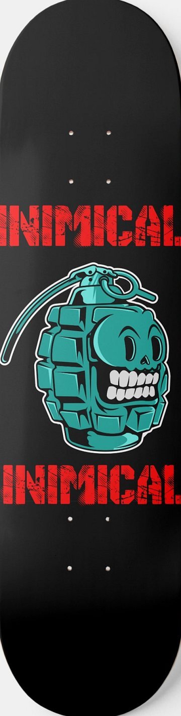 Teal Grenade skateboard deck