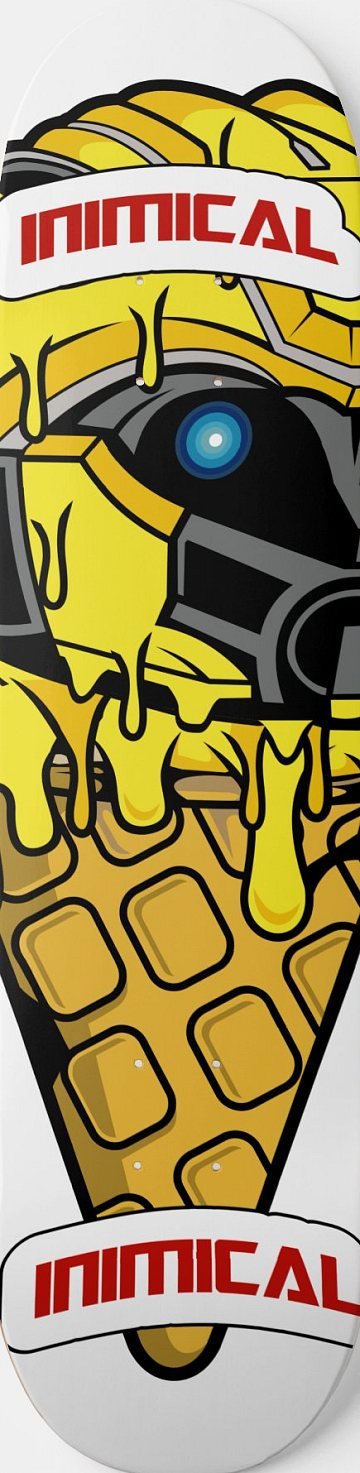 Yellow Bee Ice Cream skateboard deck
