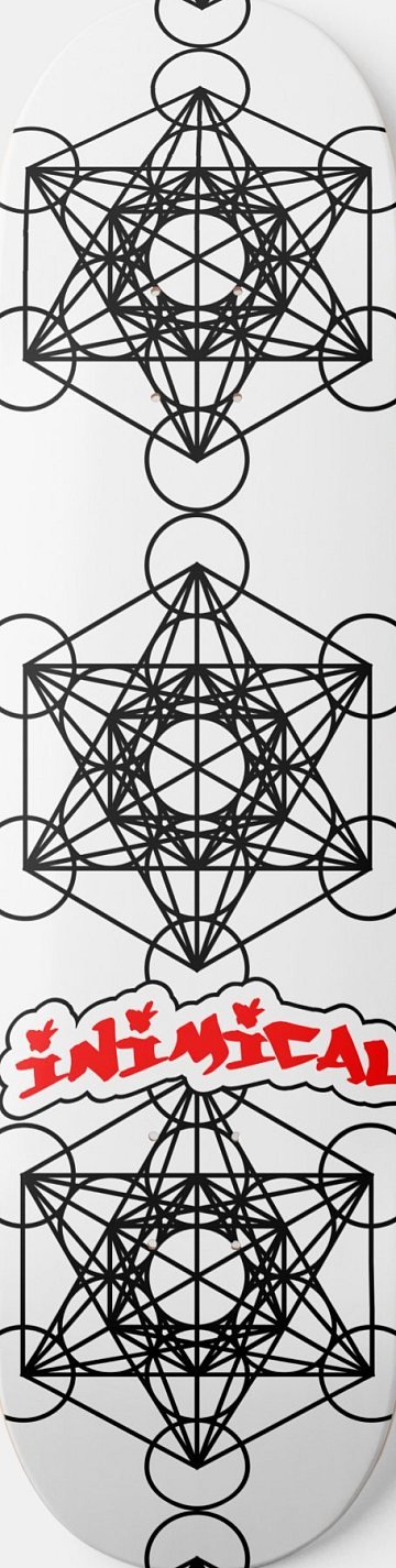 Metatron's Cube skateboard deck
