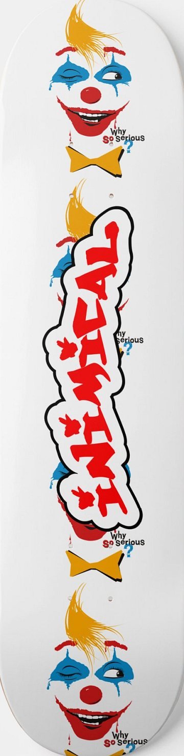 Why So Serious Clown skateboard deck