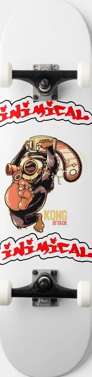Kong Attacks skateboard deck