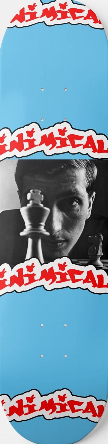 Bobby Fischer Chess skateboard deck