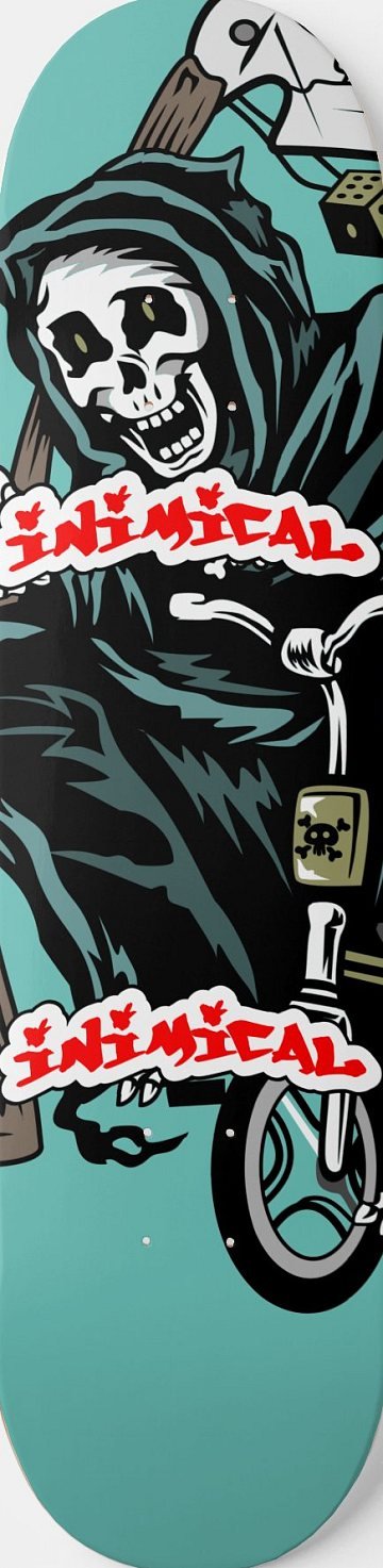 Grim Reaper Tricycle skateboard deck