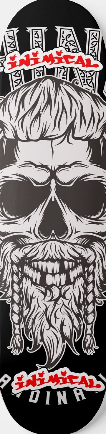 Savage Viking Skull skateboard deck