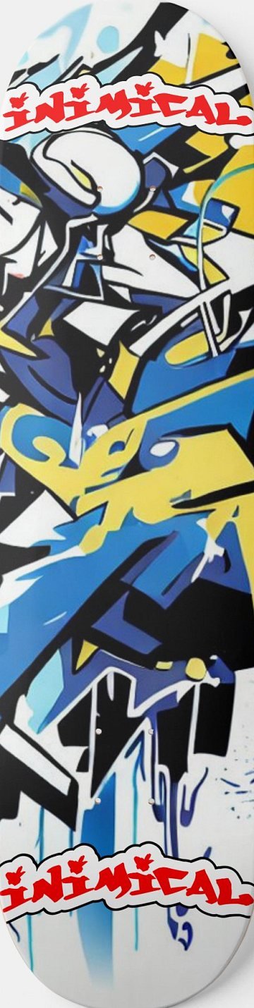 Wildstyle Graffiti Abstract skateboard deck