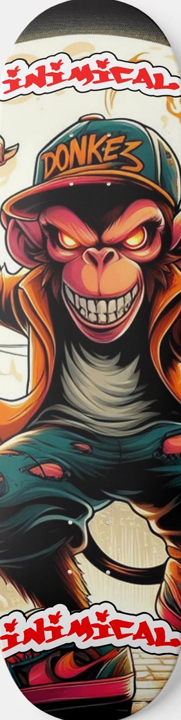 Evil Little Monkey skateboard deck