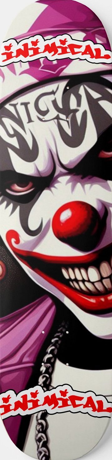 Wicked Clown skateboard deck