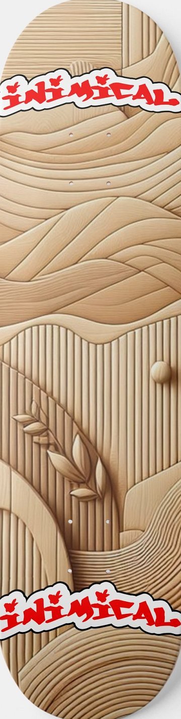 Bamboo skateboard deck