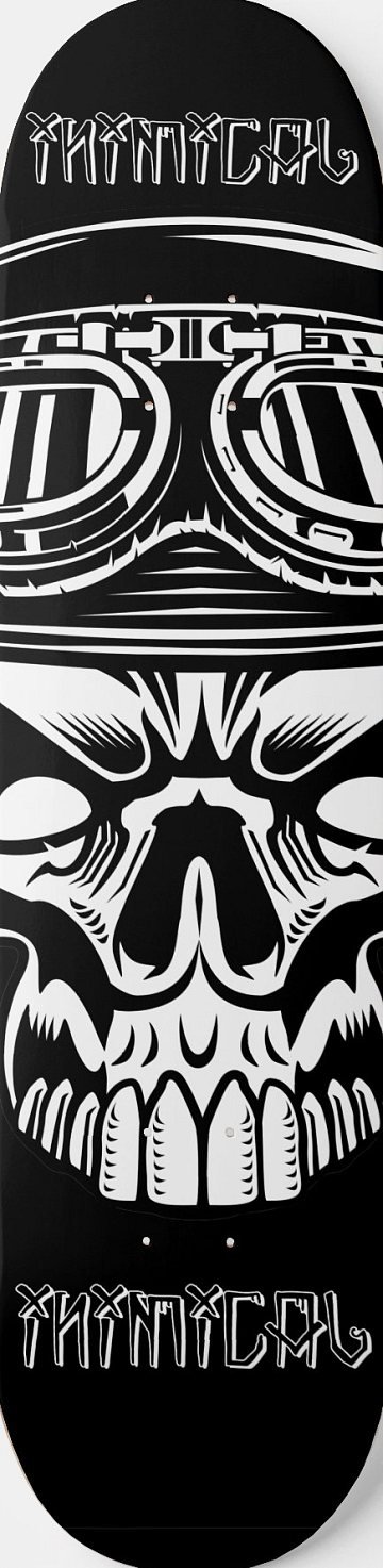 Biker Skull skateboard deck