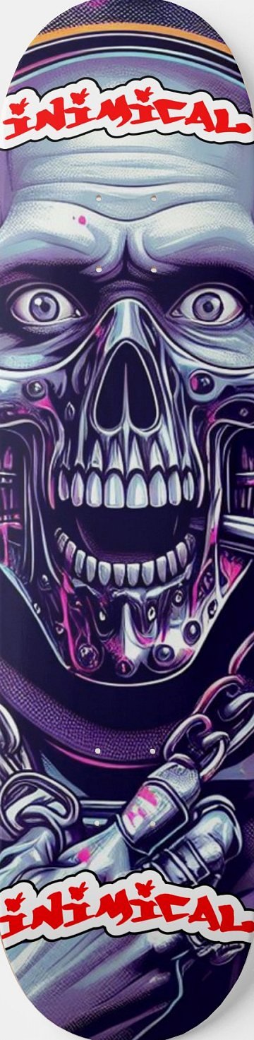 Cyber Hannibal skateboard deck
