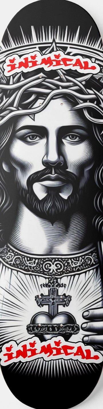 Jesus Christ skateboard deck