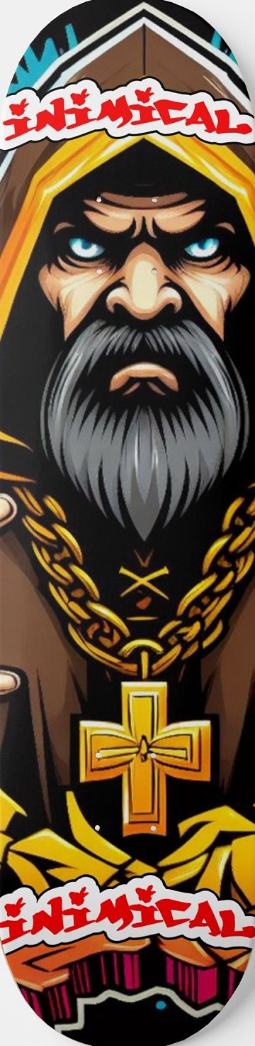 Mad Monk skateboard deck