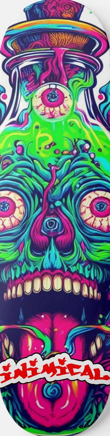 Green Stress skateboard deck