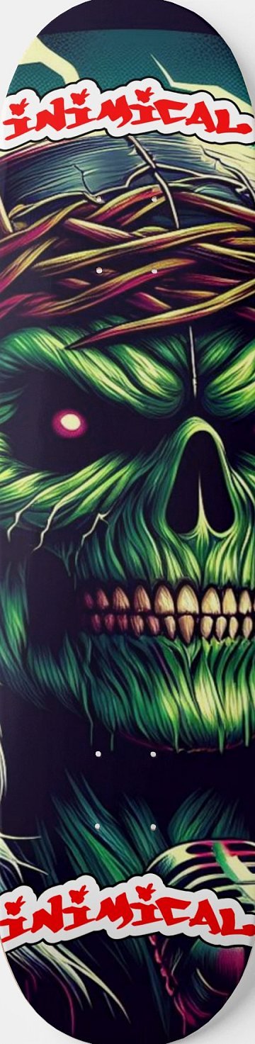 Heavy Metal Closeup skateboard deck