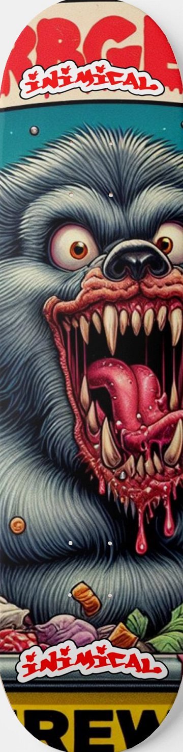 Werewolf skateboard deck