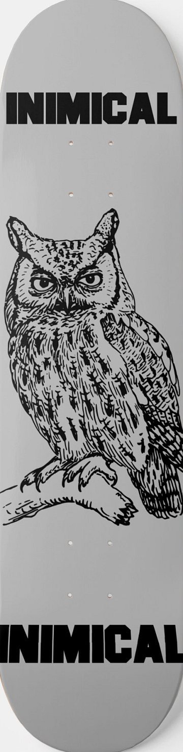 Owl skateboard deck