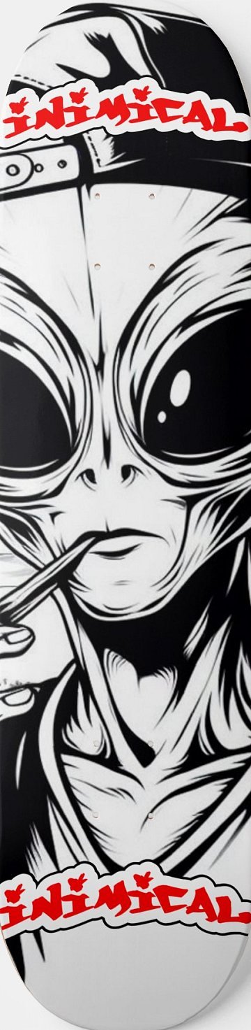 Stony Alien skateboard deck
