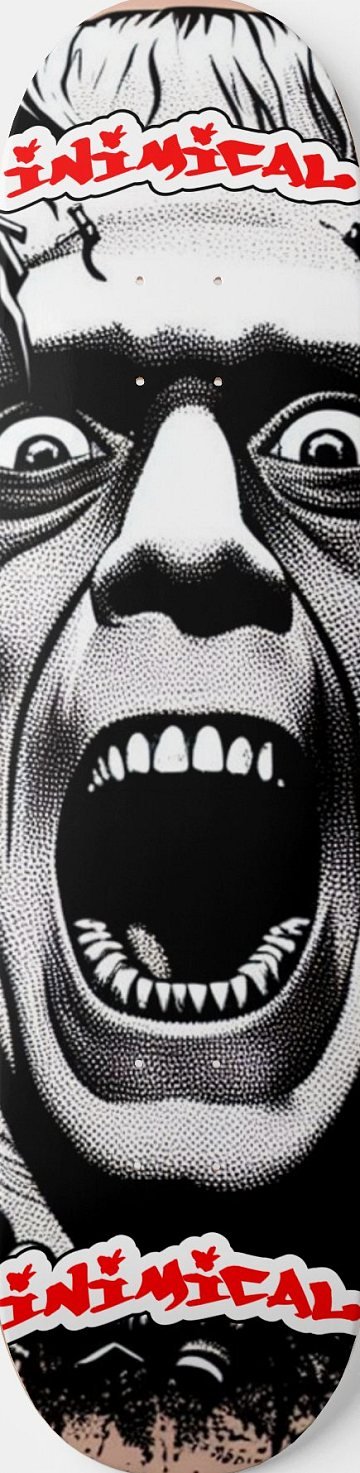 Screaming Franky skateboard deck