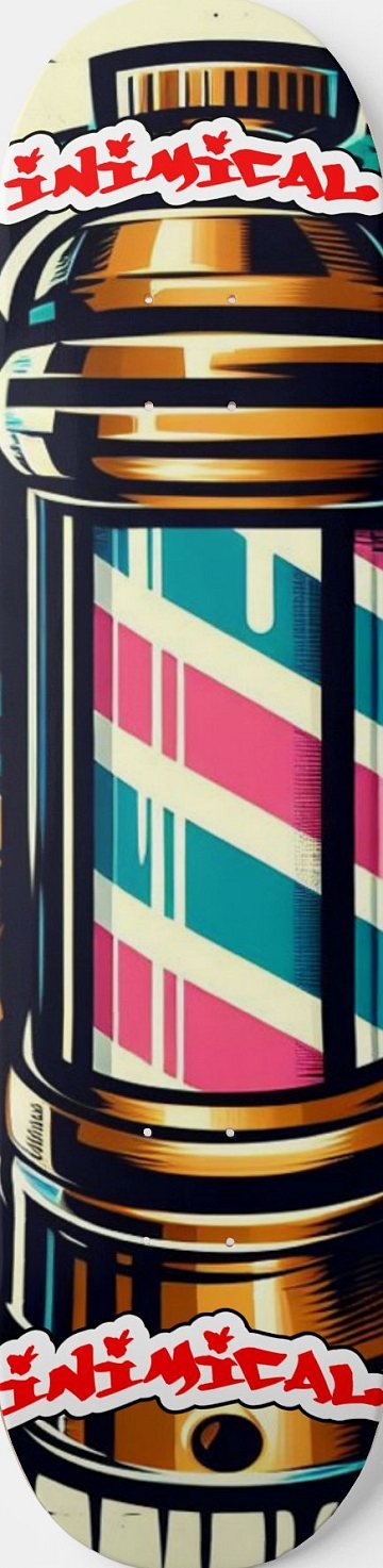 Barber Pole skateboard deck