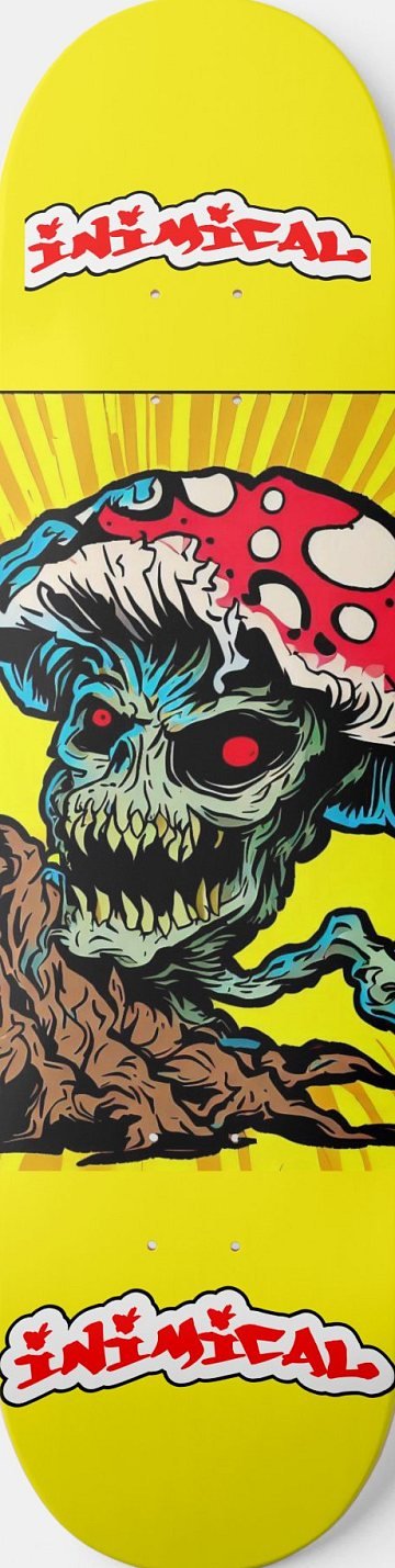 Zombie Shroom skateboard deck