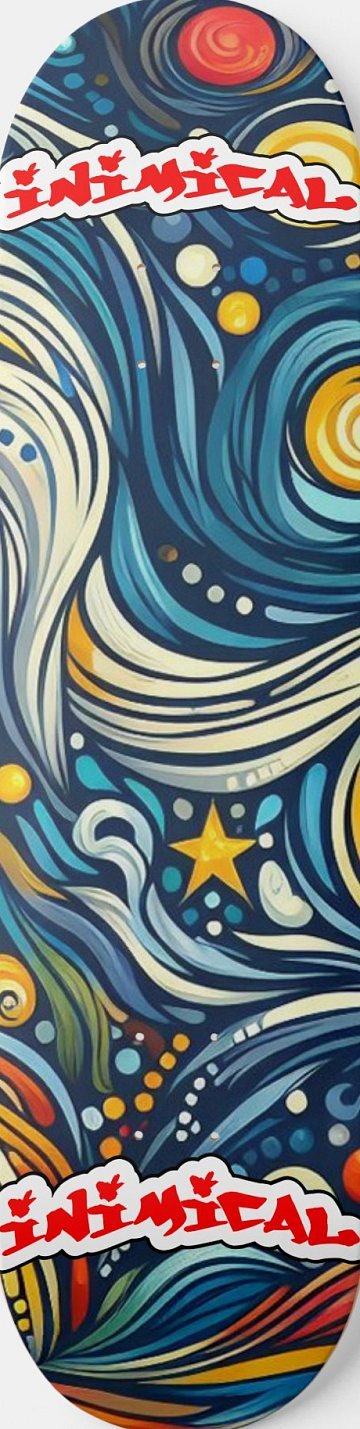 Van Gogh skateboard deck