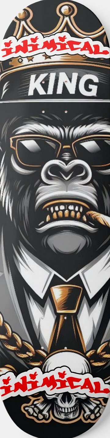 King Gangster Gorilla skateboard deck
