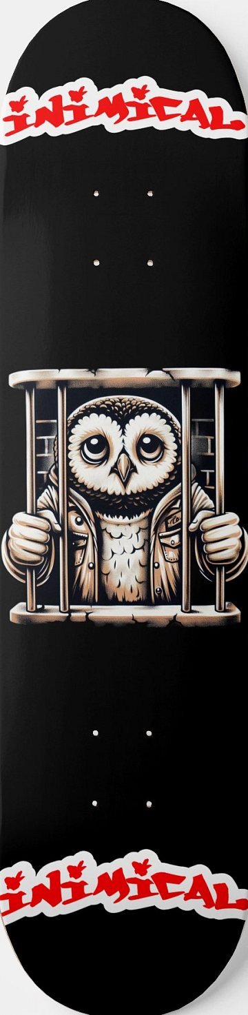 Not Like Us Owl skateboard deck
