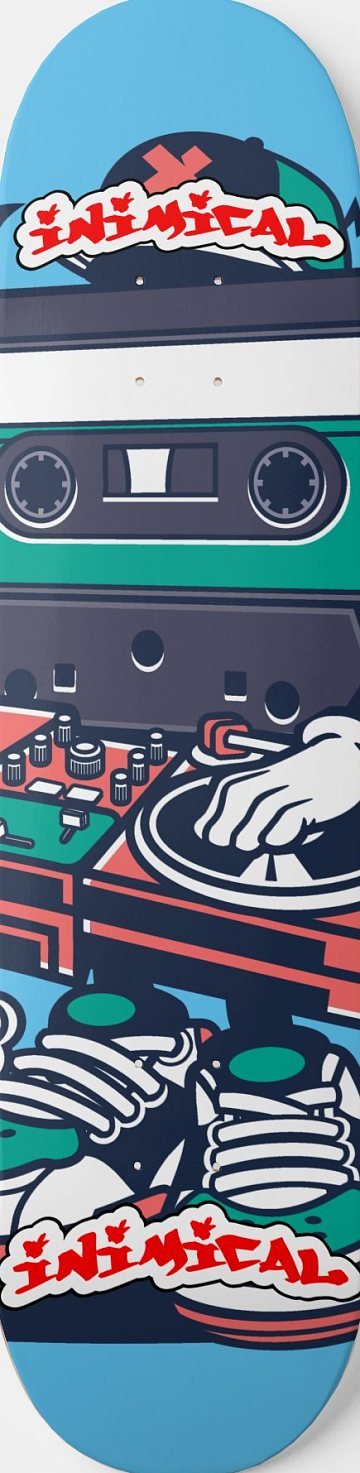 Cassette DJ skateboard deck