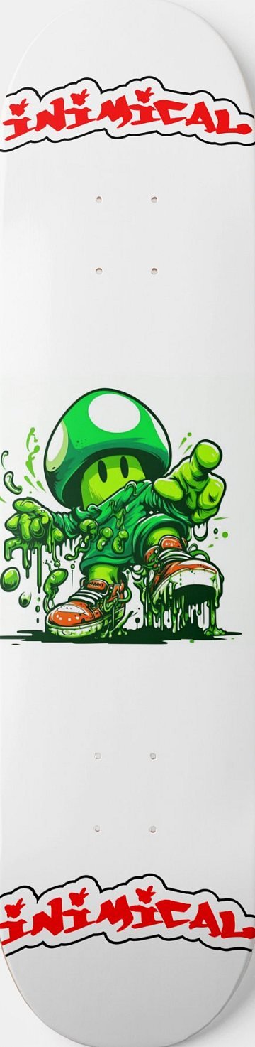 "Shroomy" skateboard deck