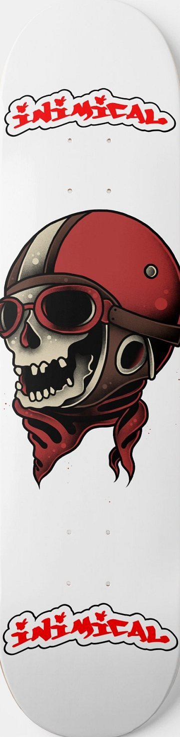 Pilot Skull skateboard deck
