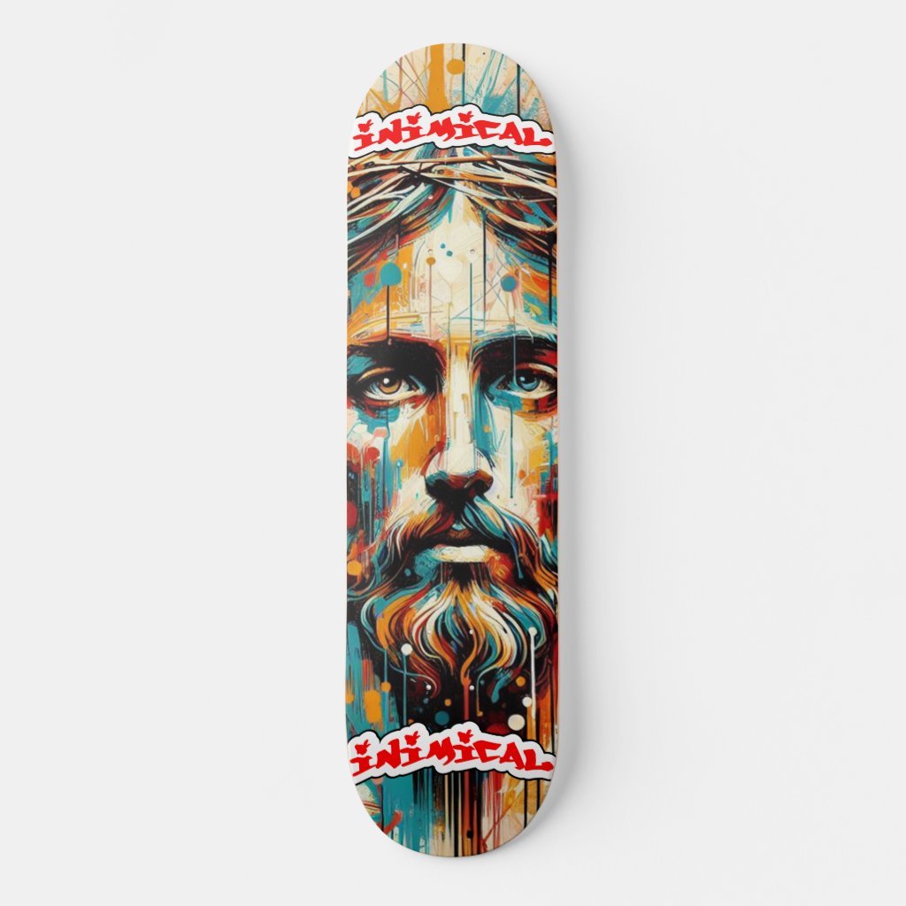 Inimical Face of Christ Skateboard