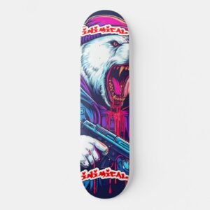 Inimical Polar Bear Skateboard
