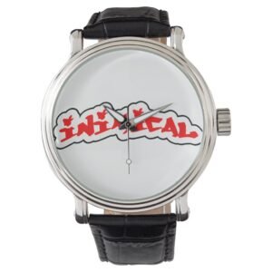Inimical Classic Woods Tag Graffiti Logo Watch