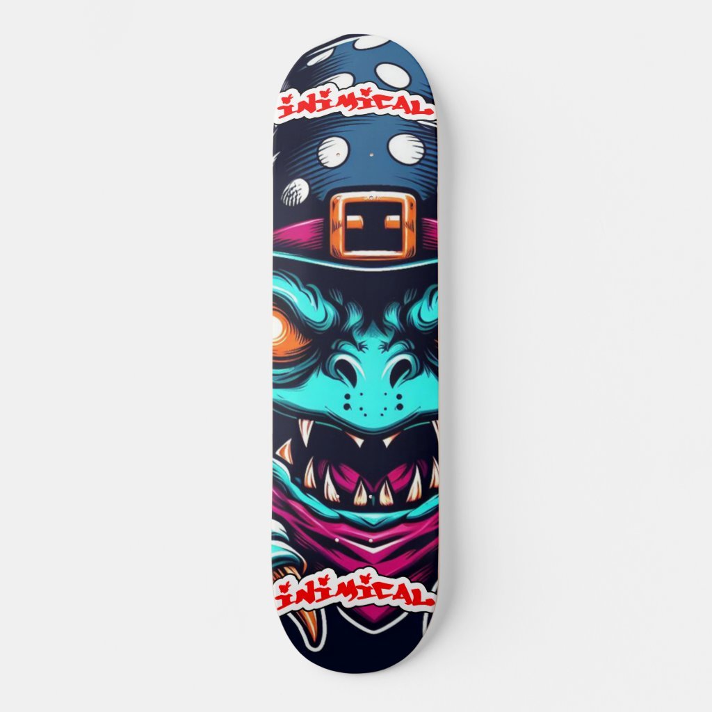 Inimical Toad Wizard  Skateboard